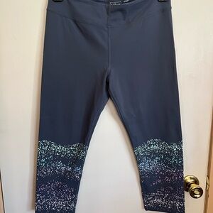 L.L. Bean Gray Leggings with Speckled Design, Size M